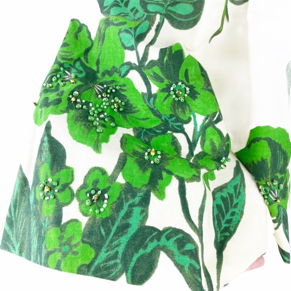 Nathalie Lete’ Paris Flight Round Garden Full Midi Floral Skirt 2 - Picture 6 of 13